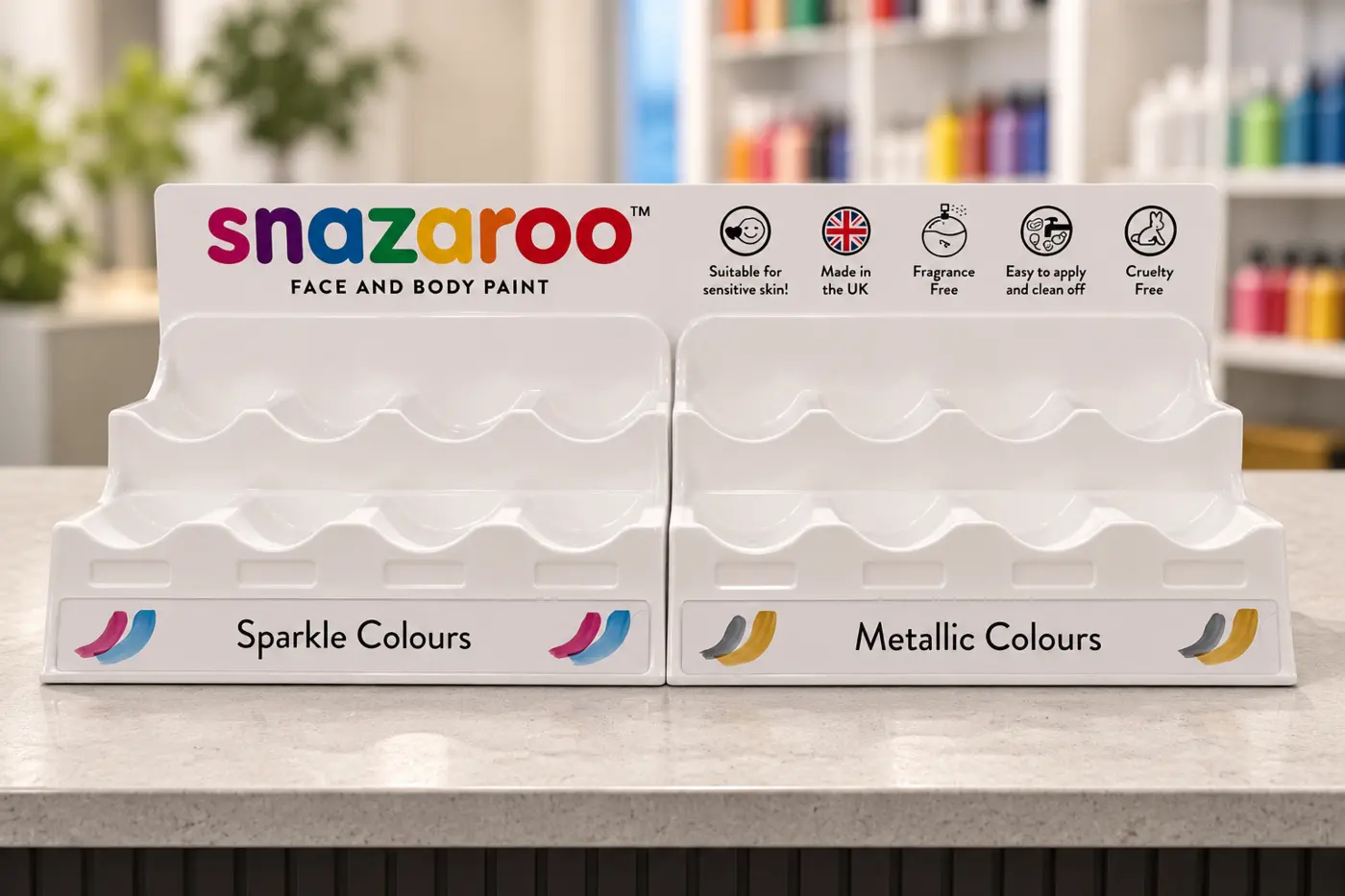 Snazaroo countertop retail display